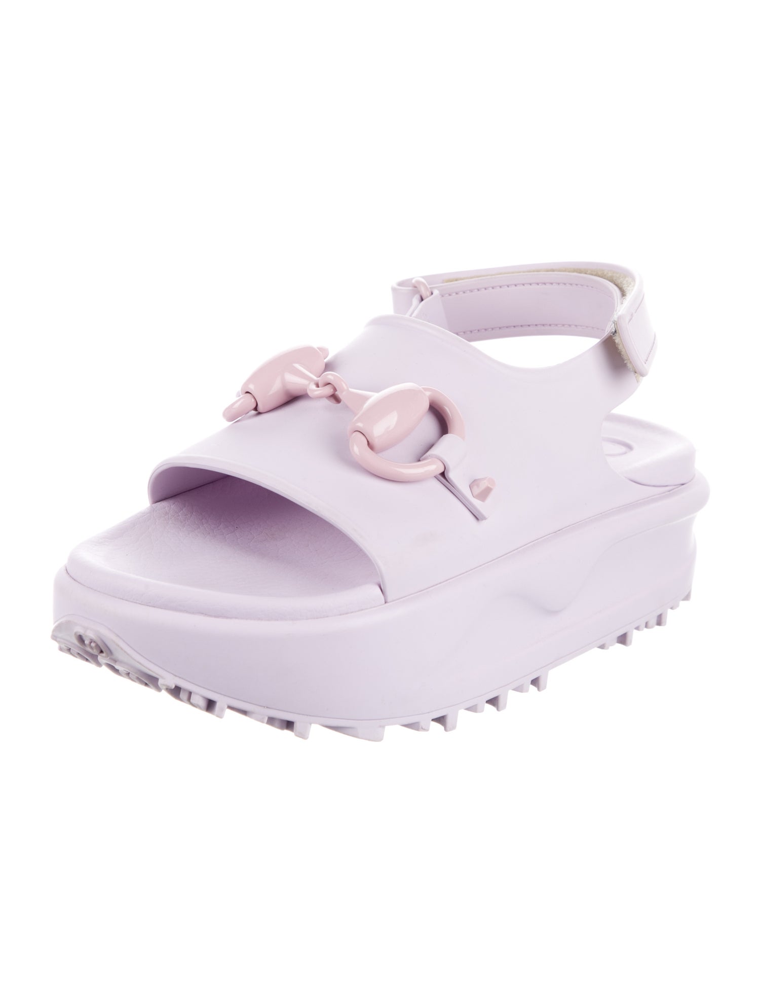 Gucci Rubber Slingback Sandals